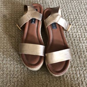 Steven by Steve Madden Gold Espadrilles